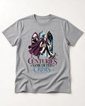Yorkshire Terrier Centuries Same Outfit Crisis Gothic Graphic T-Shirt in Sport Grey, flat lay product photo