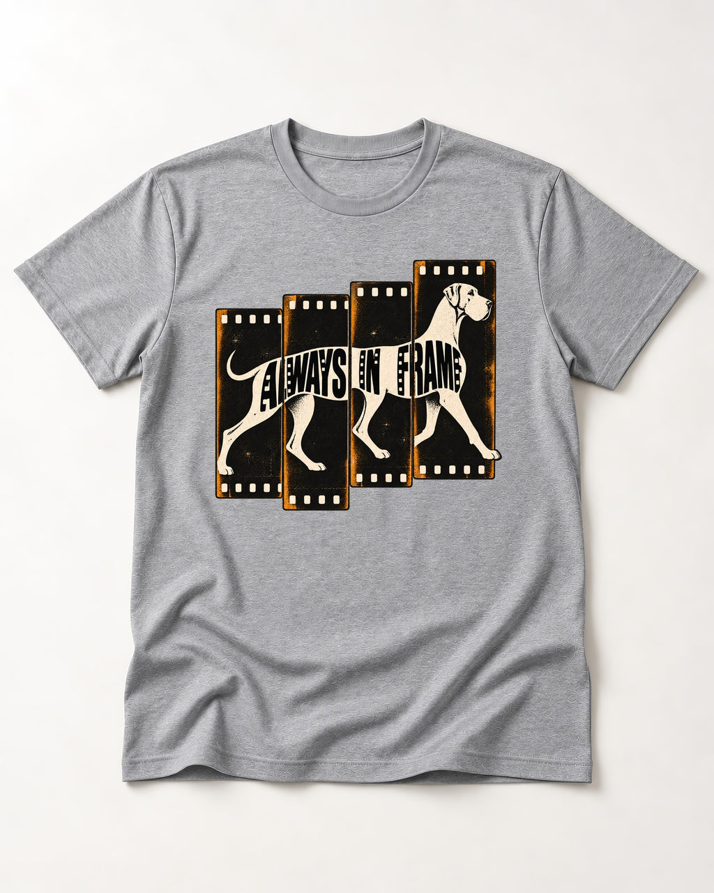 Great Dane Always in Frame T-Shirt in Sport Grey, flat lay product photo