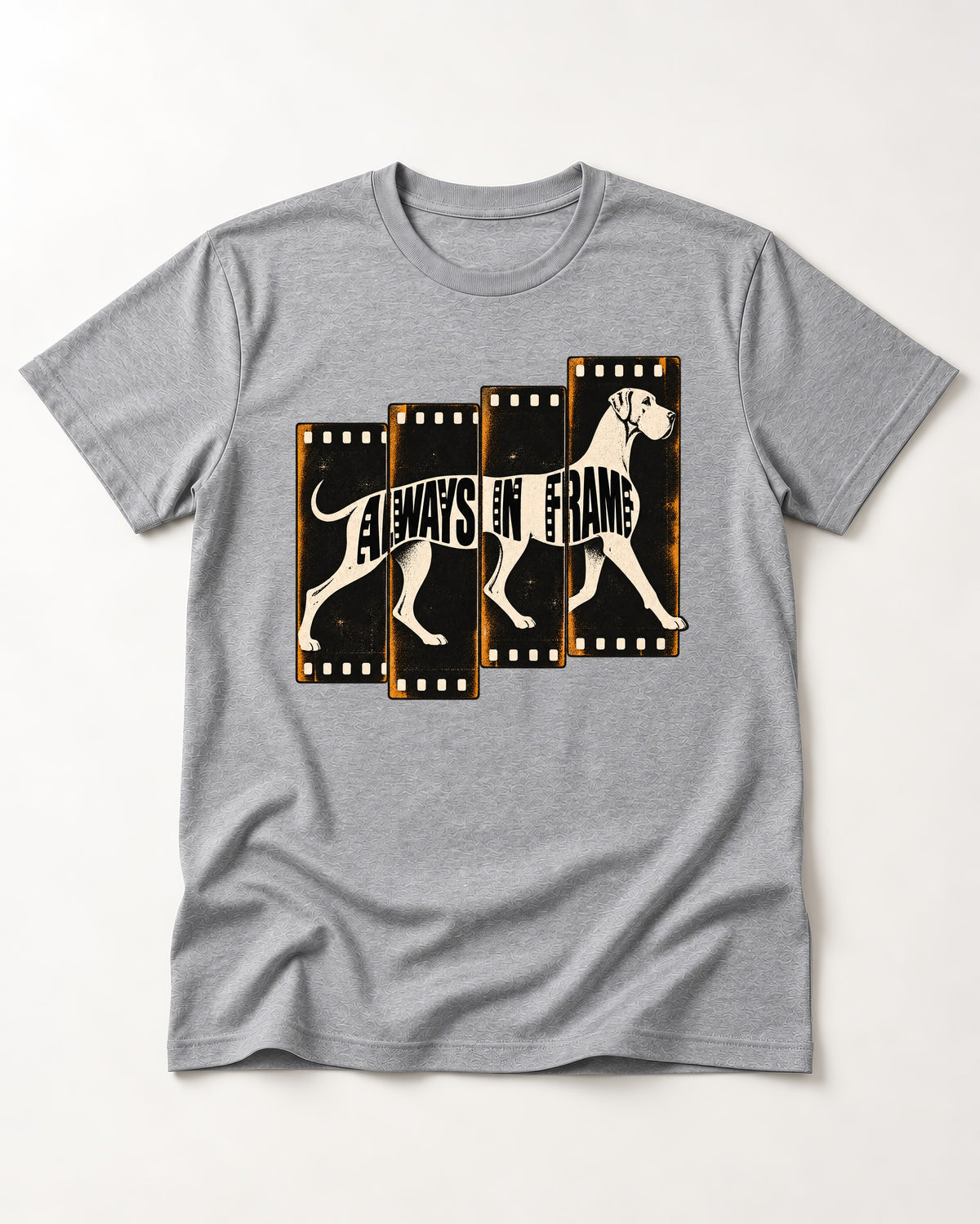 Great Dane Always in Frame T-Shirt in Sport Grey, flat lay product photo