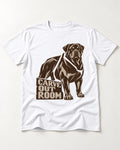 Carve Out Room for Rottweiler T-Shirt in White, flat lay product photo