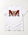 Maximum Minimum Chihuahua T-Shirt in White, flat lay product photo