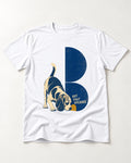 Not That Opening Beagle T-Shirt in White, flat lay product photo