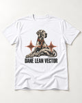 Great Dane Lean T-Shirt in White, flat lay product photo