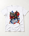Doberman Escape T-Shirt in White, flat lay product photo