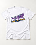 German Shepherd Dog Ahead by Three Frames T-Shirt in White, flat lay product photo