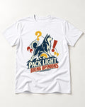 Husky Pack Light Bring Opinions T-Shirt in White, flat lay product photo