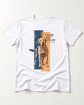 There You Stand Labrador Retriever T-Shirt in White, flat lay product photo