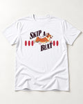Skip a Beat Corgi T-Shirt in White, flat lay product photo