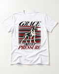 Boxer Grace Under Pressure T-Shirt in White, flat lay product photo