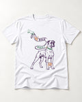 Boxer When I Say T-Shirt in White, flat lay product photo