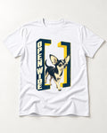 Open Wide Chihuahua T-Shirt in White, flat lay product photo