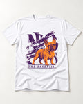 The Essential Frenchie T-Shirt in White, flat lay product photo