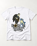 Pug Needs Better Glasses T-Shirt in White, flat lay product photo