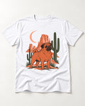 Pug Wild at Heart T-Shirt in White, flat lay product photo
