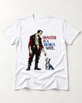 Yorkshire Terrier Monster T-Shirt in White, flat lay product photo