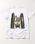 Frenchie Unbreakable T-Shirt in White, flat lay product photo