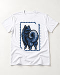 Pomeranian Pride T-Shirt in White, flat lay product photo