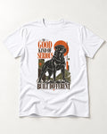 Rottweiler Built Different T-Shirt in White, flat lay product photo