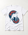 Great Dane Always in Motion T-Shirt in White, flat lay product photo