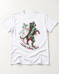 Pitbull's Brave Trace T-Shirt in White, flat lay product photo