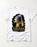 Beagle Paris Before Small Talk T-Shirt in White, flat lay product photo