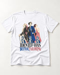 Yorkshire Terrier Identity Has Better Tailoring T-Shirt in White, flat lay product photo