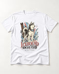 Icebound Husky T-Shirt in White, flat lay product photo