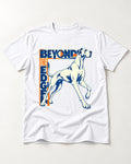 Great Dane Beyond the Edge T-Shirt in White, flat lay product photo