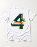 Take Route Small Corgi T-Shirt in White, flat lay product photo