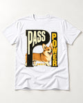 Corgi Power T-Shirt in White, flat lay product photo