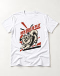 Pomeranian Order of Play T-Shirt in White, flat lay product photo
