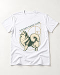 Pomeranian Golden Ratio Club T-Shirt in White, flat lay product photo