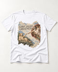Labrador Retriever Almost Touched Greatness T-Shirt in White, flat lay product photo