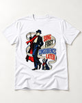 Yorkshire Terrier Song First Consequences Later T-Shirt in White, flat lay product photo