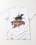 Find Your Bearing German Shorthaired Pointer T-Shirt in White, flat lay product photo