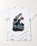Boxer Heavy Weather Club T-Shirt in White, flat lay product photo