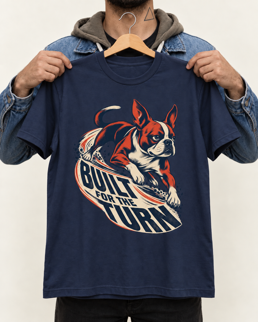 Boston Terrier Built for the Turn T-Shirt