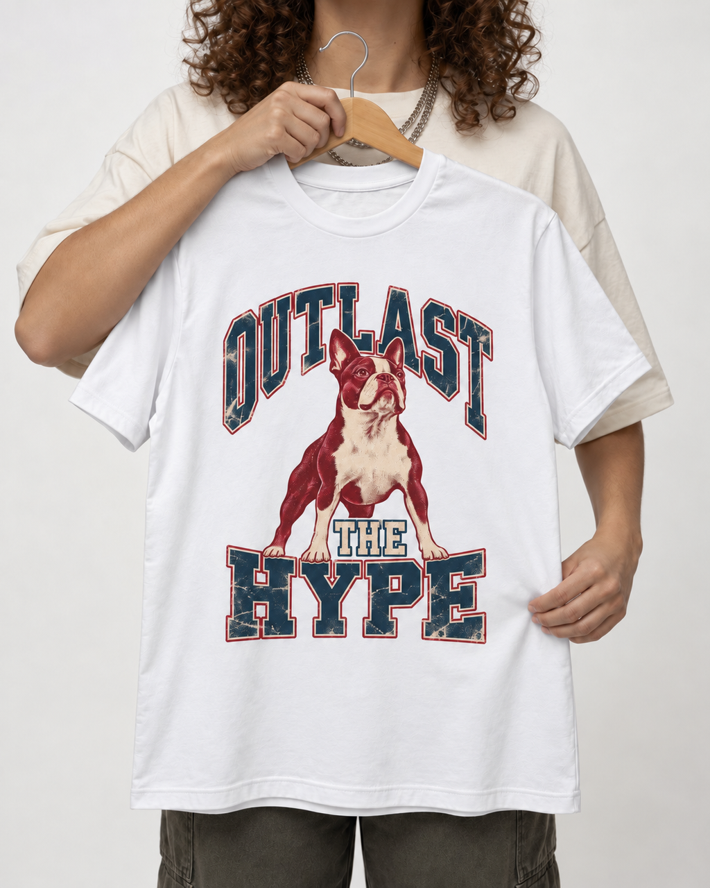 Outlast the Hype Boston Terrier T-Shirt