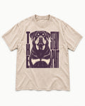 Rottweiler The Steady Part Washed Tee in Apricot, flat lay product photo