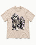 Second Generation Shih Tzu Washed Tee in Apricot, flat lay product photo