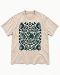 Pomeranian Untamed Form Washed Tee in Apricot, flat lay product photo