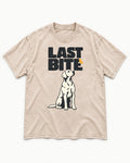 Labrador Retriever's Last Bite Washed Tee in Apricot, flat lay product photo