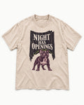 Night Has Openings Frenchie Washed Tee in Apricot, flat lay product photo