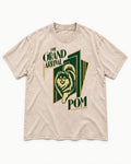 The Grand Arrival Pomeranian Washed Tee in Apricot, flat lay product photo