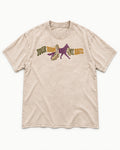 Your Room My Route German Shepherd Dog Washed Tee in Apricot, flat lay product photo