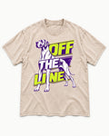 Great Dane Off the Line Washed Tee in Apricot, flat lay product photo