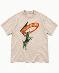 Beagle Found in Absence Washed Tee in Apricot, flat lay product photo