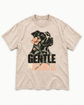 Gentle Pitbull Is Radical Washed Tee in Apricot, flat lay product photo