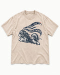 Small Shih Tzu Great Wind Washed Tee in Apricot, flat lay product photo