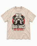 Pitbull Only Bad Reads Washed Tee in Apricot, flat lay product photo